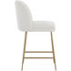 Kelty 39.75 inch Gold / Copenhagen White Counter Stool
